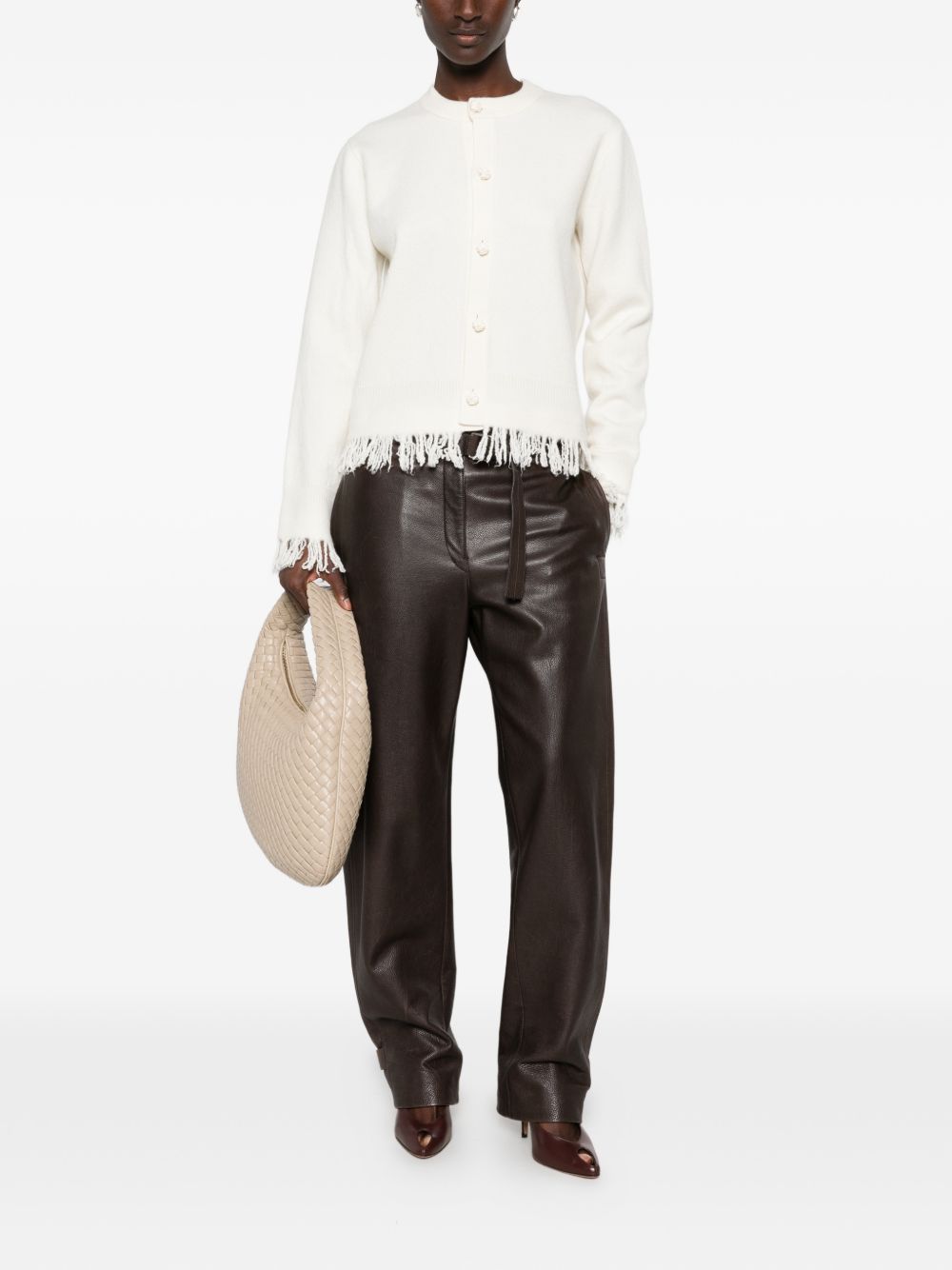 Bottega Veneta Women Wool Fringed Cardigan