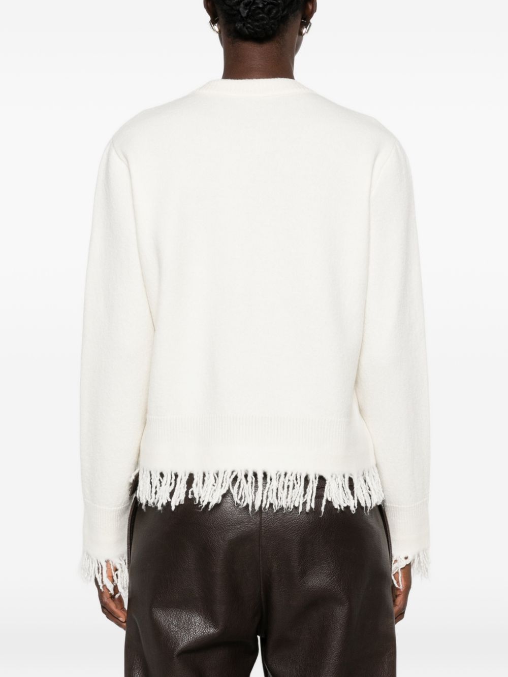 Bottega Veneta Women Wool Fringed Cardigan