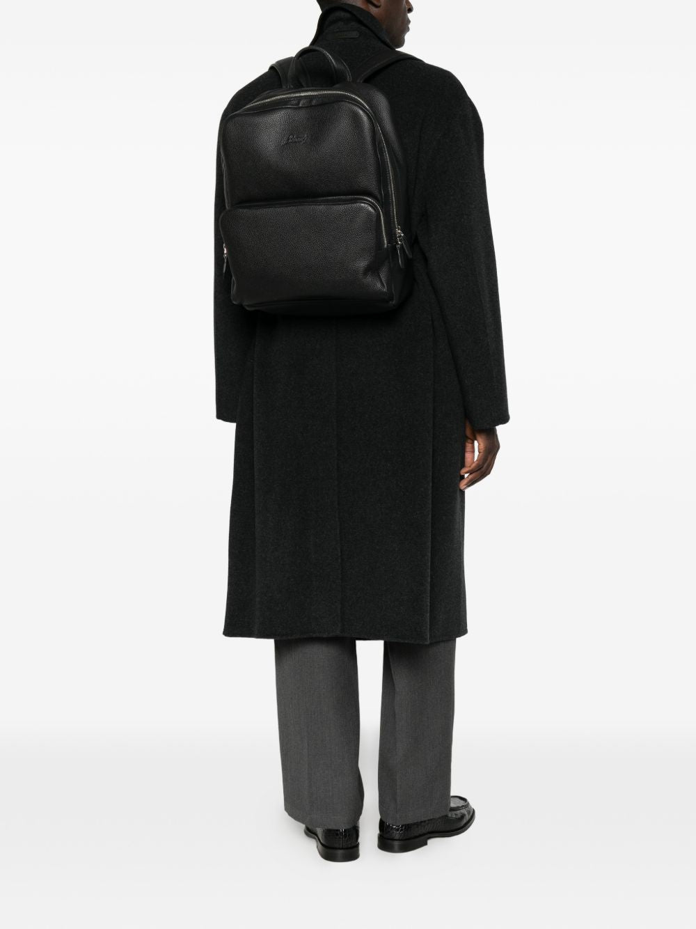 Brioni Men Leather Backpack