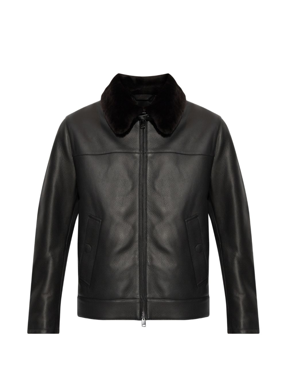 Brioni Men Leather Jacket