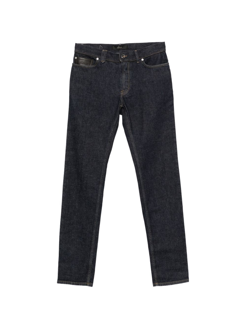 Brioni Men Cotton And Cashmere Denim Jeans