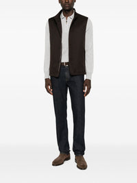 Brioni Men Cotton And Cashmere Denim Jeans