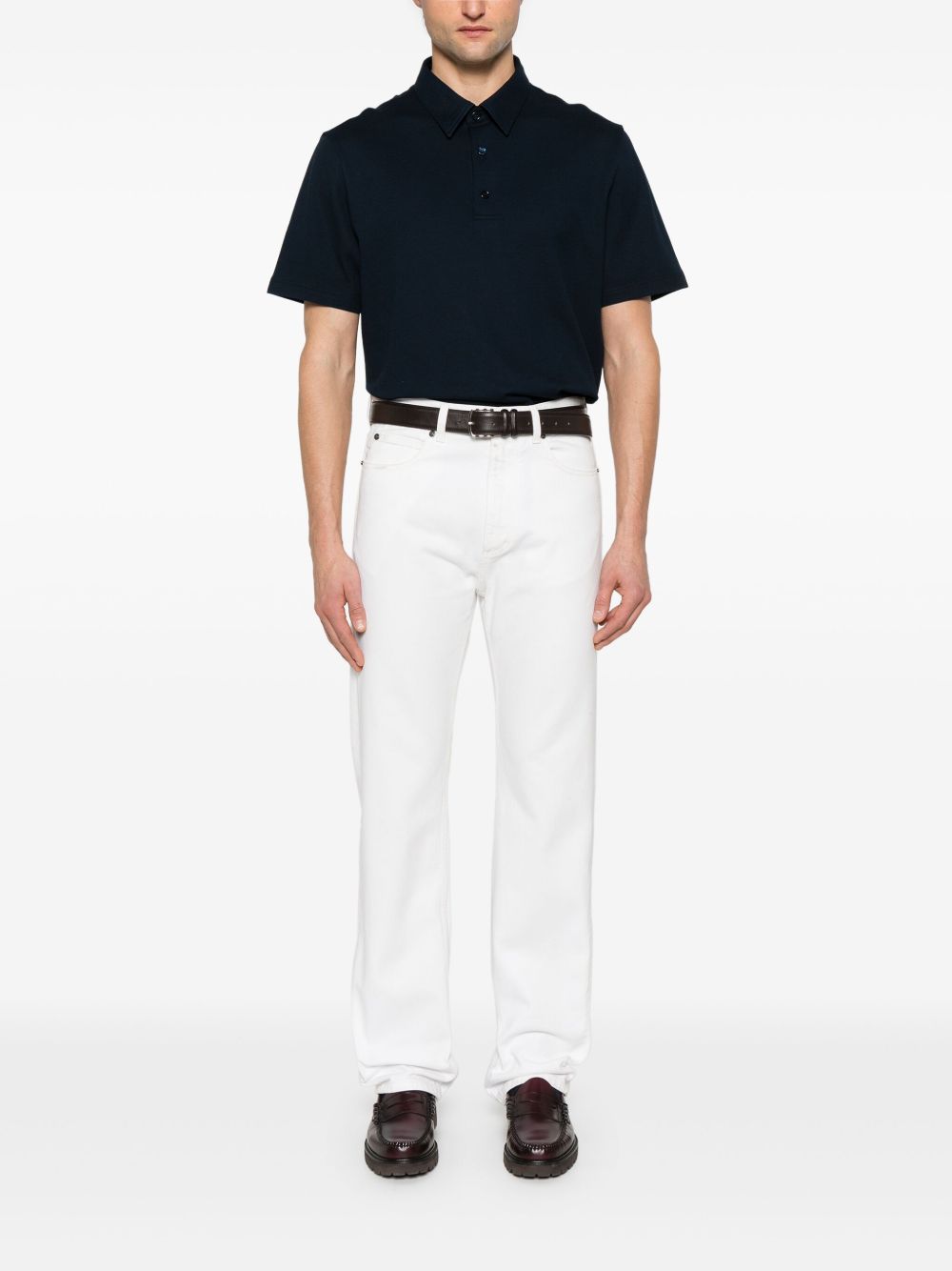 Brioni Men Cotton Polo Shirt