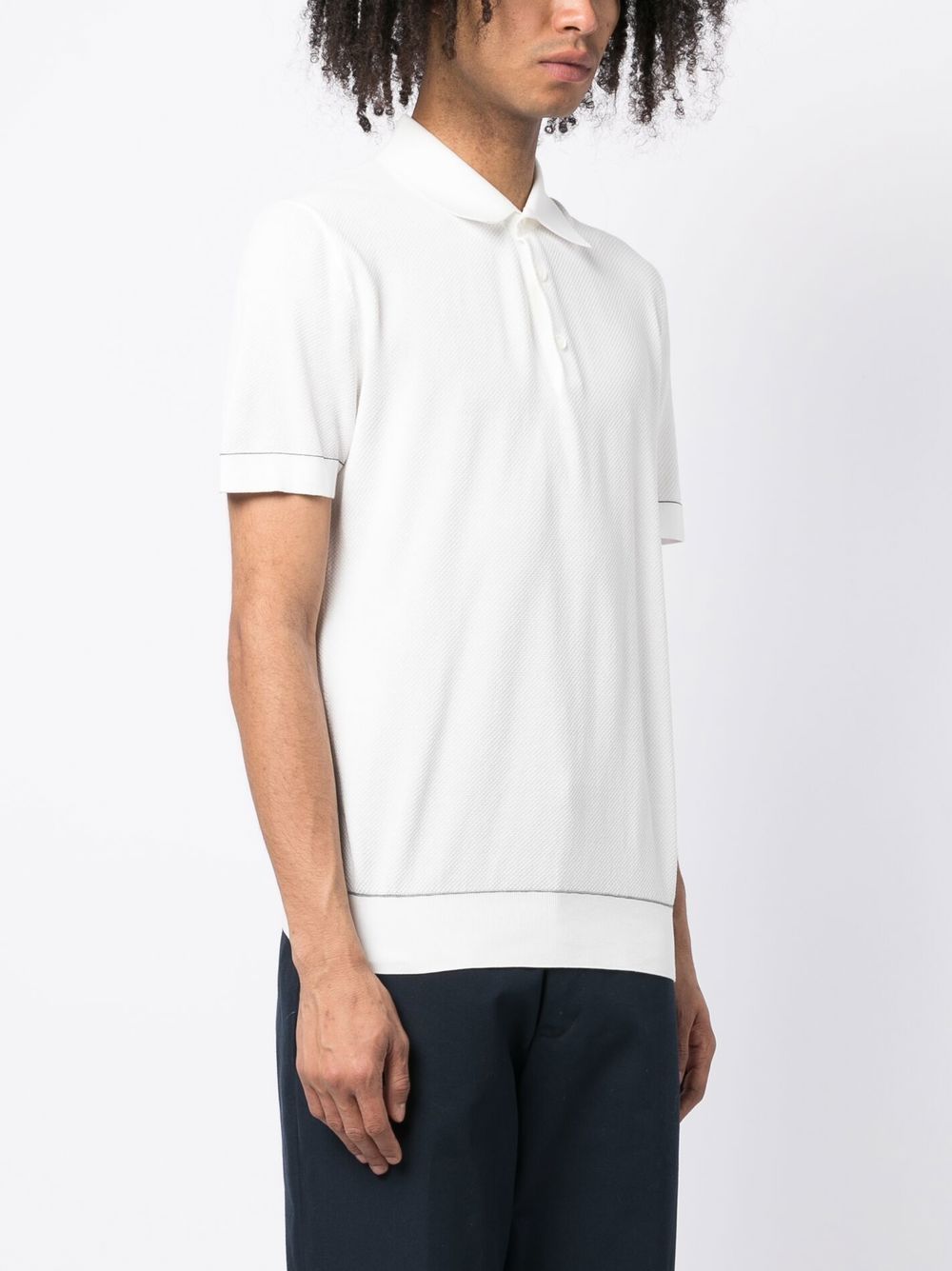 Brioni Men Cotton Polo Shirt