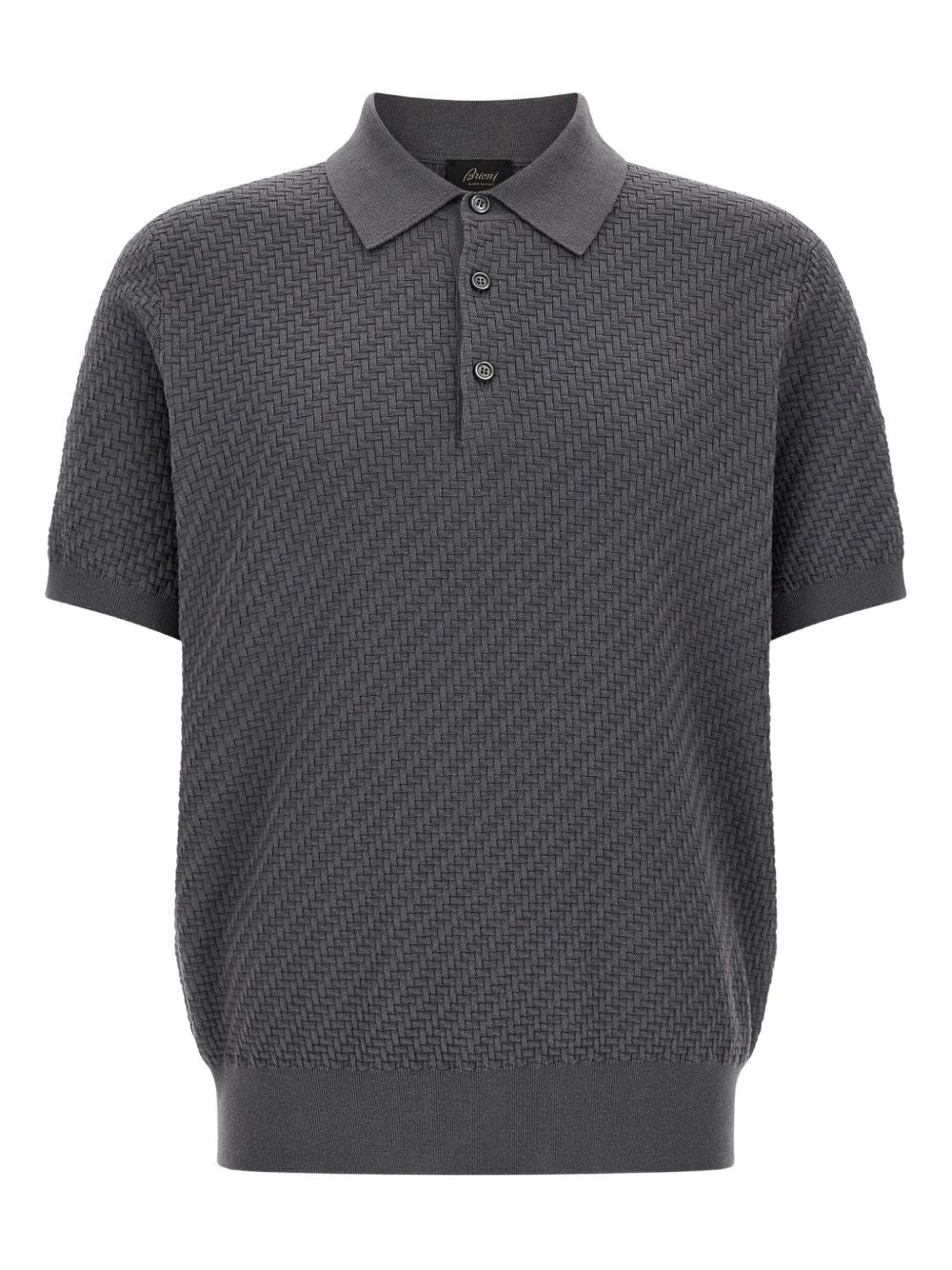 Brioni Men Cashmere And Cotton Polo Shirt