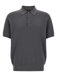 Brioni Men Cashmere And Cotton Polo Shirt