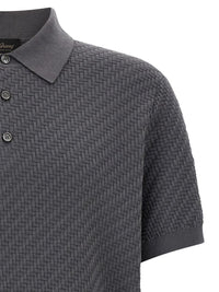 Brioni Men Cashmere And Cotton Polo Shirt