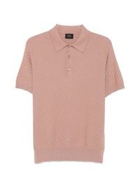 Brioni Men Cotton And Cashmere Polo Shirt