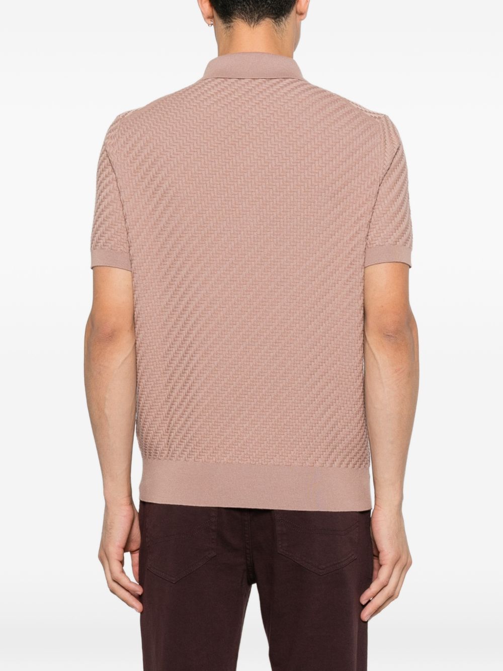 Brioni Men Cotton And Cashmere Polo Shirt