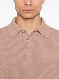 Brioni Men Cotton And Cashmere Polo Shirt