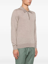 Brioni Men Cashmere And Silk Polo Shirt