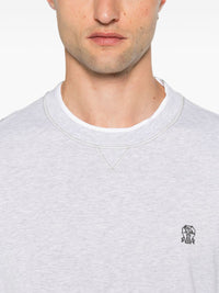 Brunello Cucinelli Men Logo Cotton T-Shirt