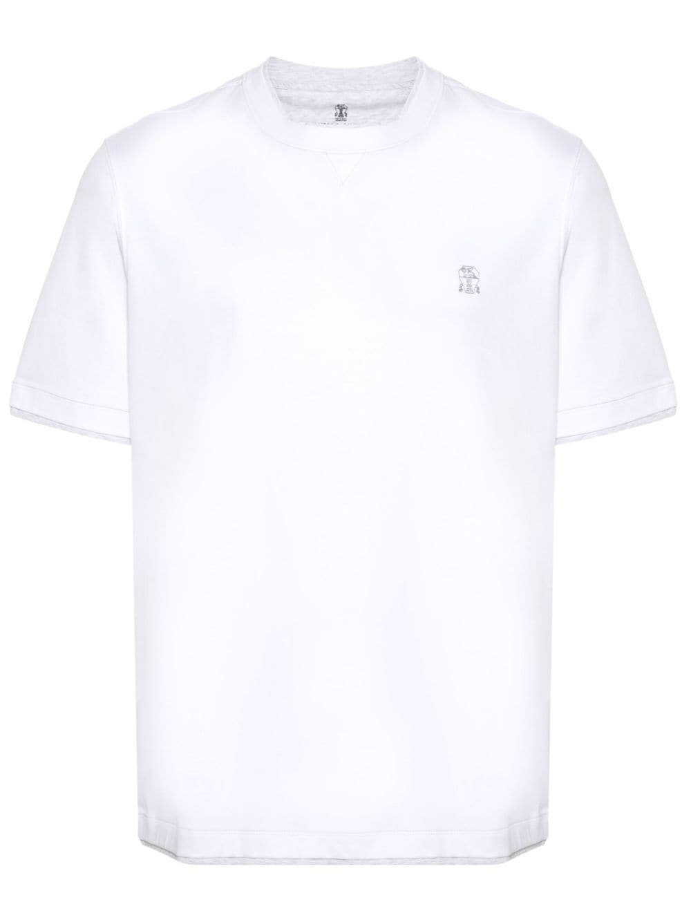 Brunello Cucinelli Men Logo Cotton T-Shirt