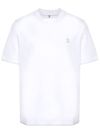 Brunello Cucinelli Men Logo Cotton T-Shirt
