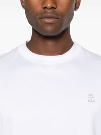 Brunello Cucinelli Men Logo Cotton T-Shirt
