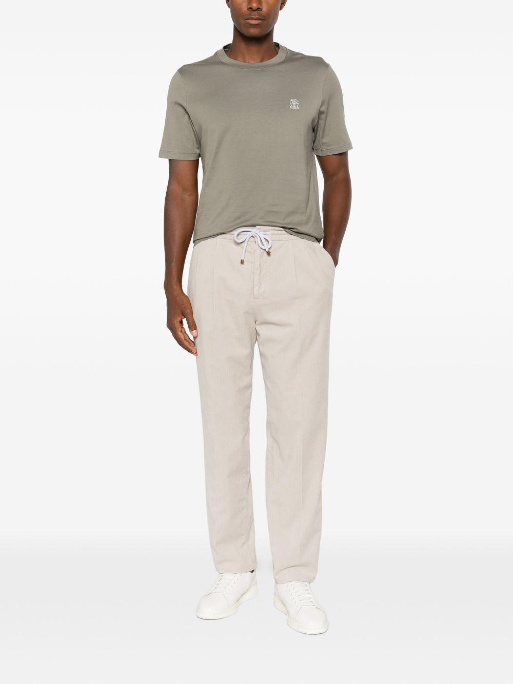 BRUNELLO CUCINELLI Brunello Cucinelli Men Logo Cotton T-Shirt