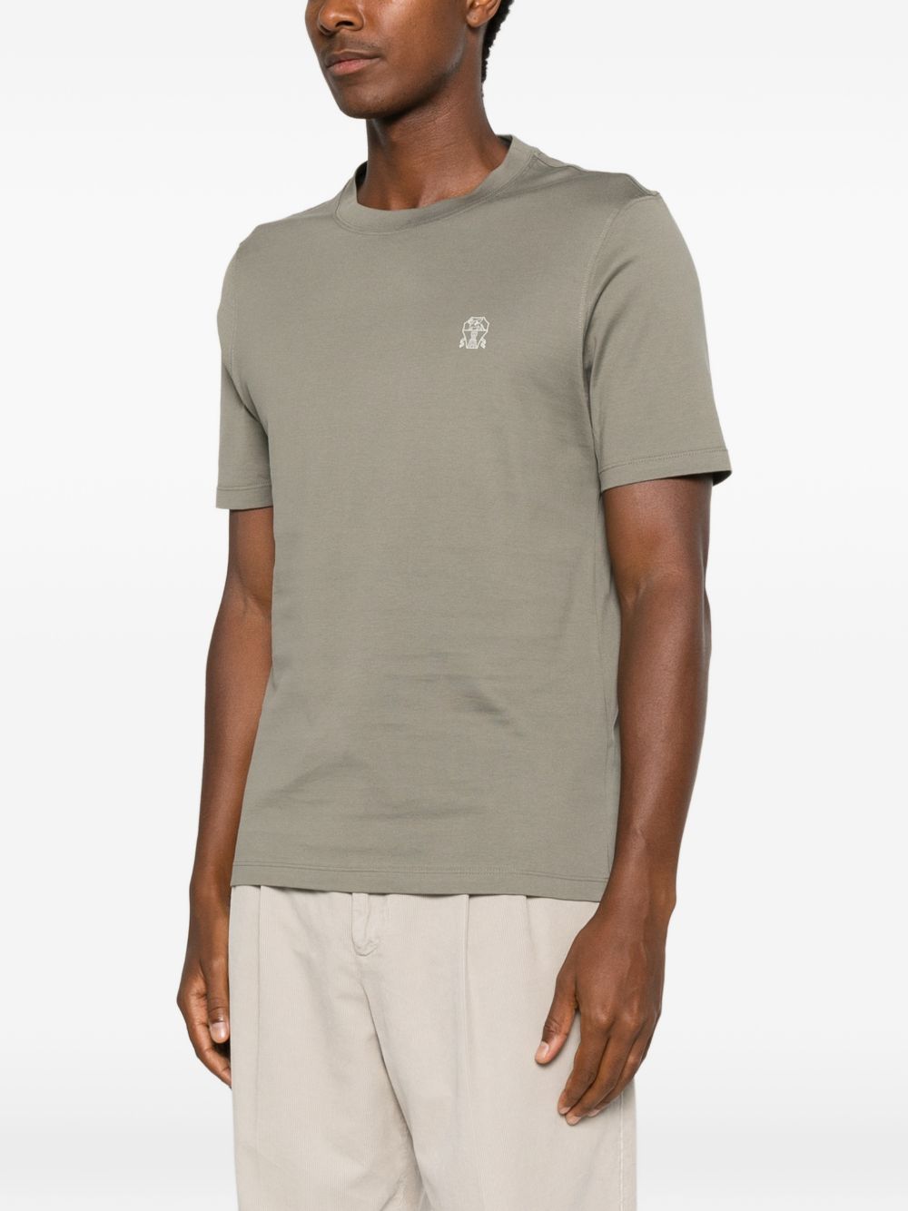BRUNELLO CUCINELLI Brunello Cucinelli Men Logo Cotton T-Shirt