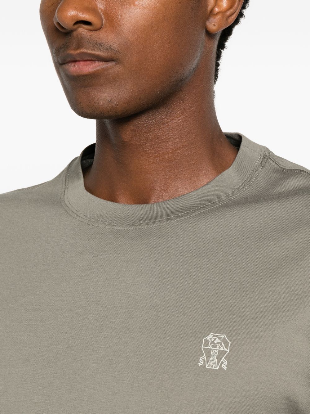 BRUNELLO CUCINELLI Brunello Cucinelli Men Logo Cotton T-Shirt