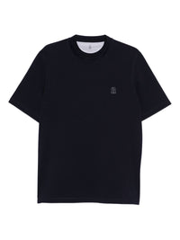 Brunello Cucinelli Men Logo Cotton T-Shirt