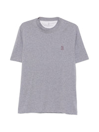 Brunello Cucinelli Men Logo Cotton T-Shirt
