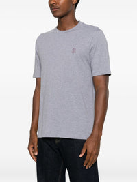 Brunello Cucinelli Men Logo Cotton T-Shirt