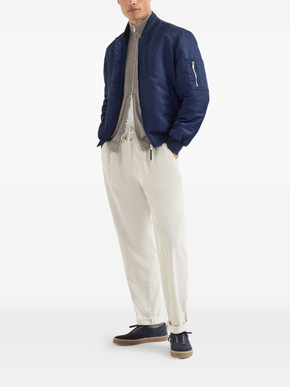 Brunello Cucinelli Men Cashmere Zipped Cardigan