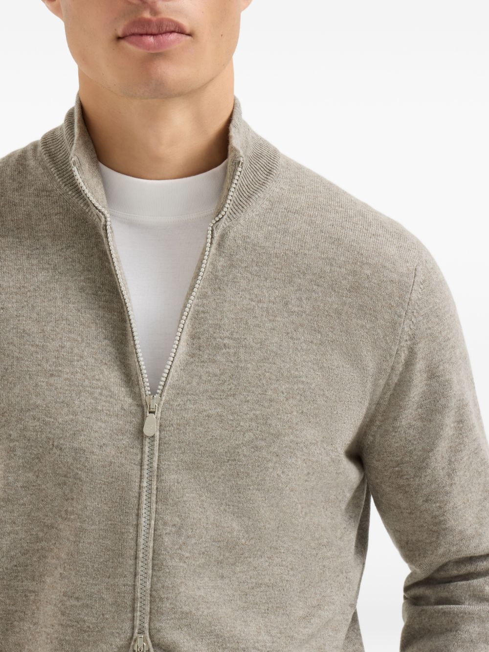 Brunello Cucinelli Men Cashmere Zipped Cardigan