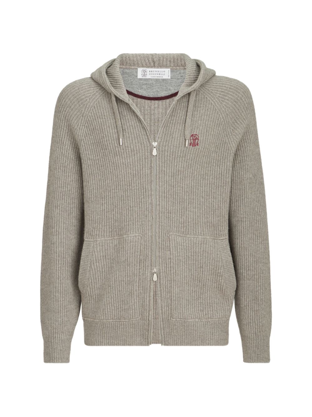 Brunello Cucinelli Men Logo Cashmere Hoodie