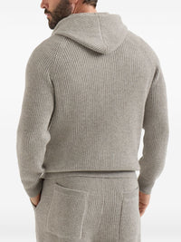 Brunello Cucinelli Men Logo Cashmere Hoodie