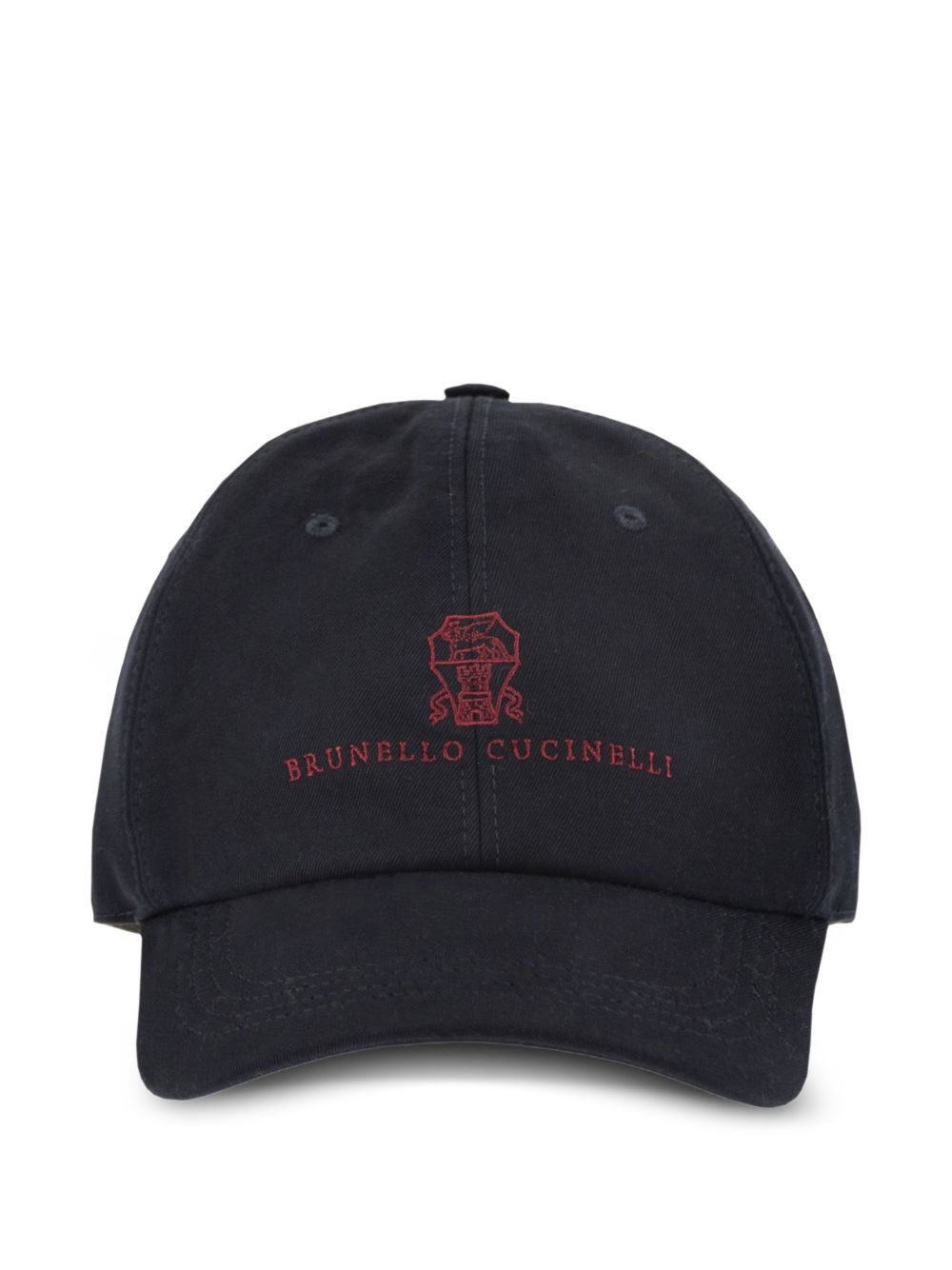 Brunello Cucinelli Men Logo Cotton Baseball Cap