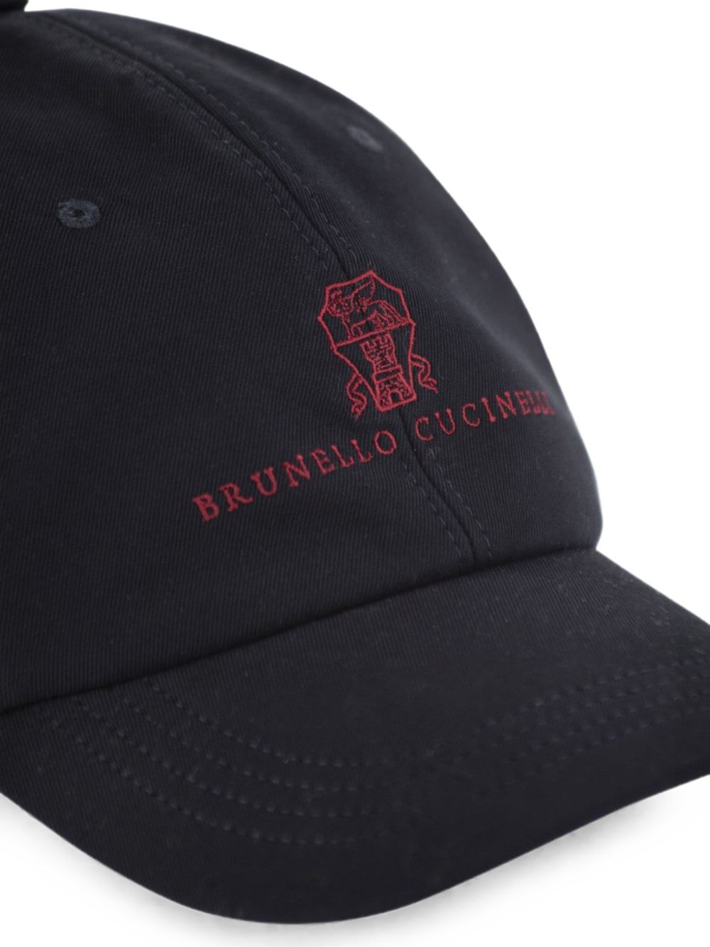 Brunello Cucinelli Men Logo Cotton Baseball Cap