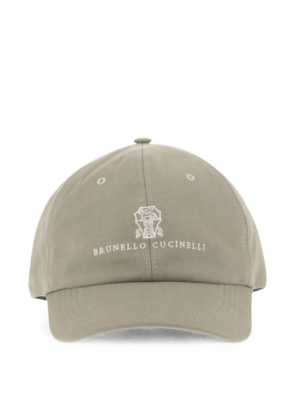 Brunello Cucinelli Men Logo Cotton Baseball Cap