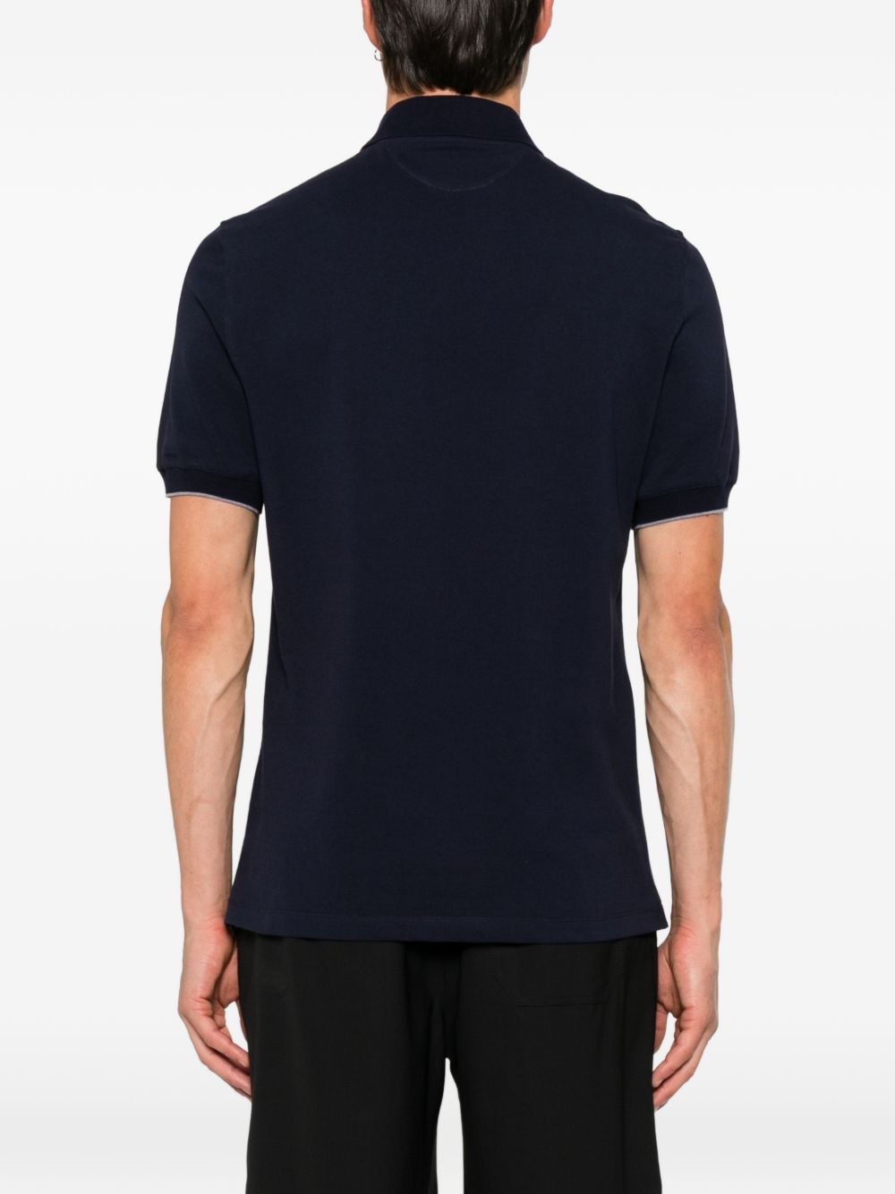 BRUNELLO CUCINELLI Brunello Cucinelli Men Logo Cotton Polo Shirt