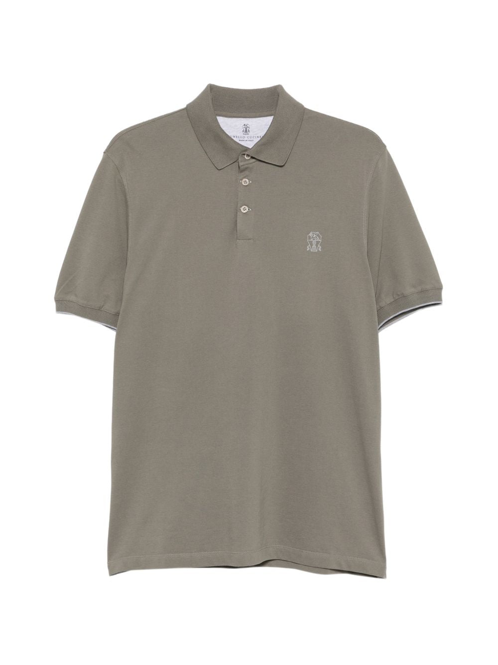 Brunello Cucinelli Men Logo Cotton Polo Shirt