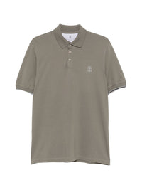 Brunello Cucinelli Men Logo Cotton Polo Shirt