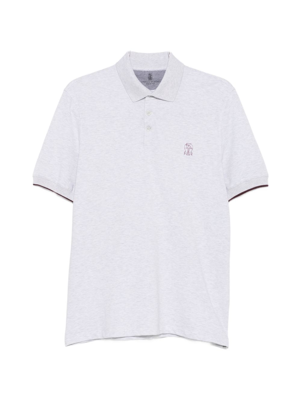 Brunello Cucinelli Men Logo Cotton Polo Shirt