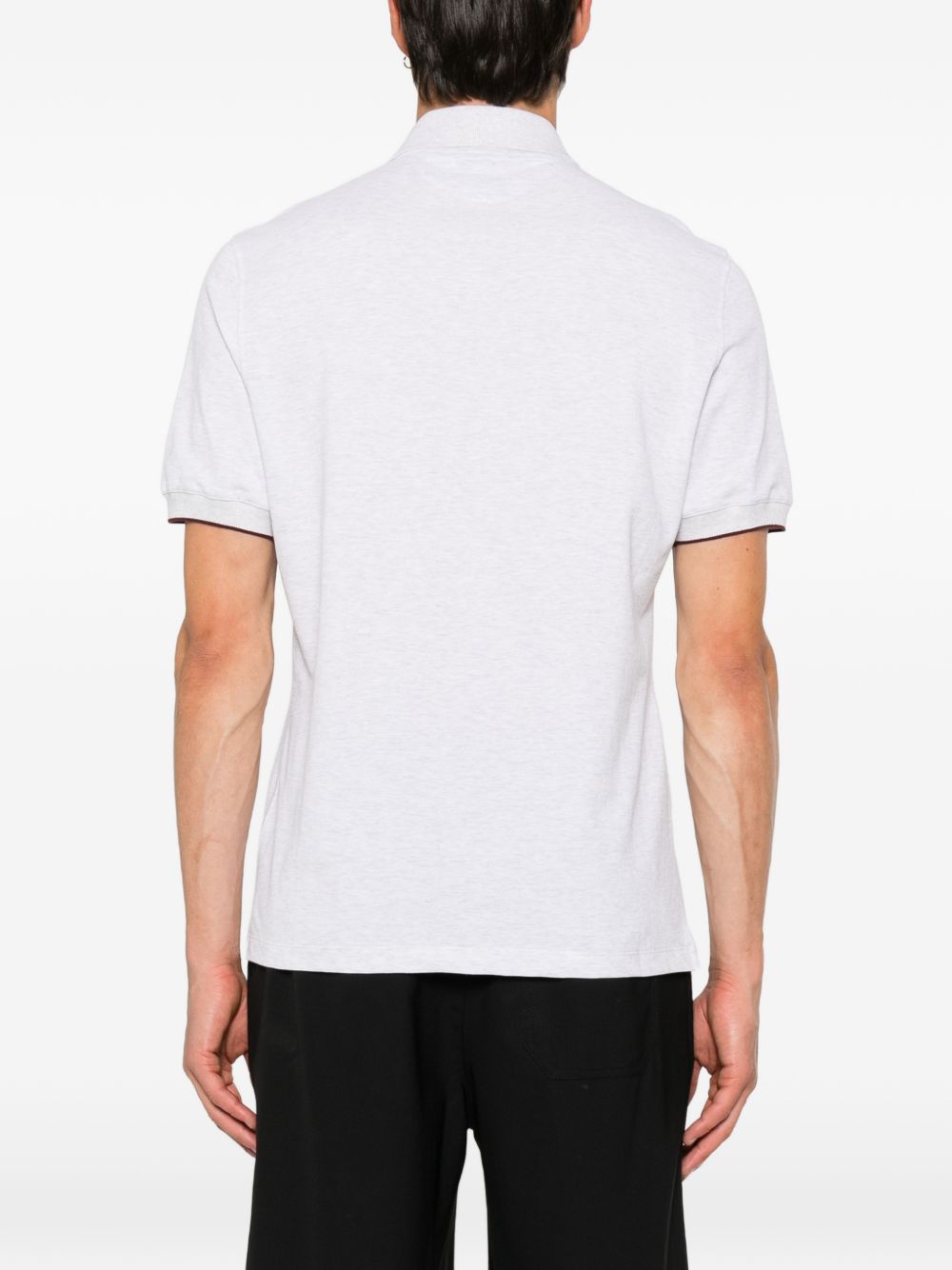Brunello Cucinelli Men Logo Cotton Polo Shirt