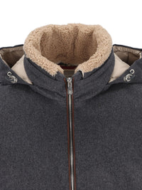 Brunello Cucinelli Men Wool Down Jacket