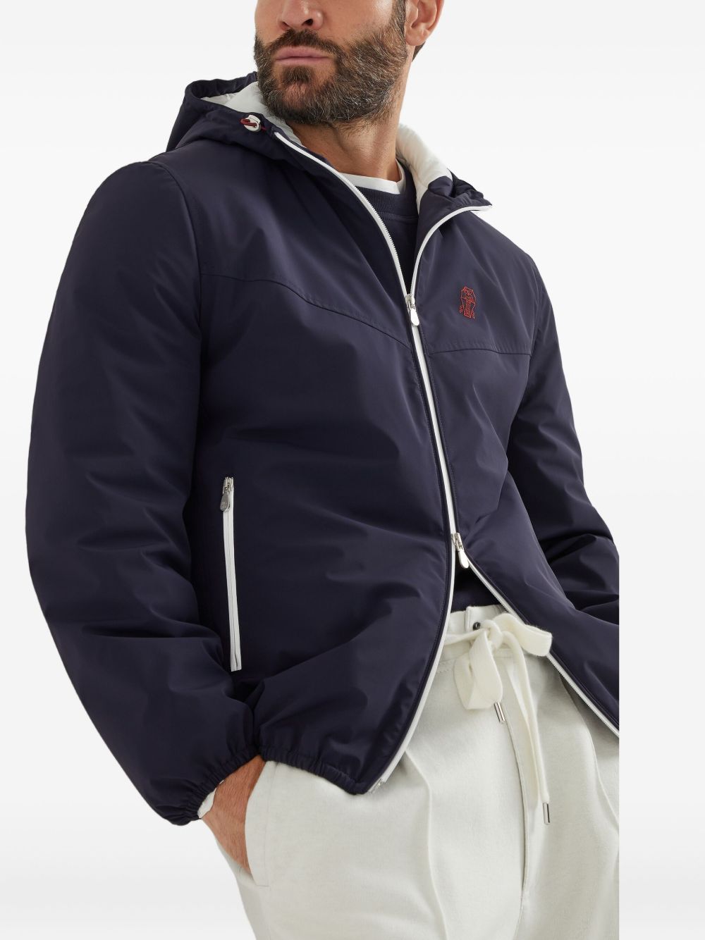 Brunello Cucinelli Men Water-Resistant Blouson Jacket – Bluefly