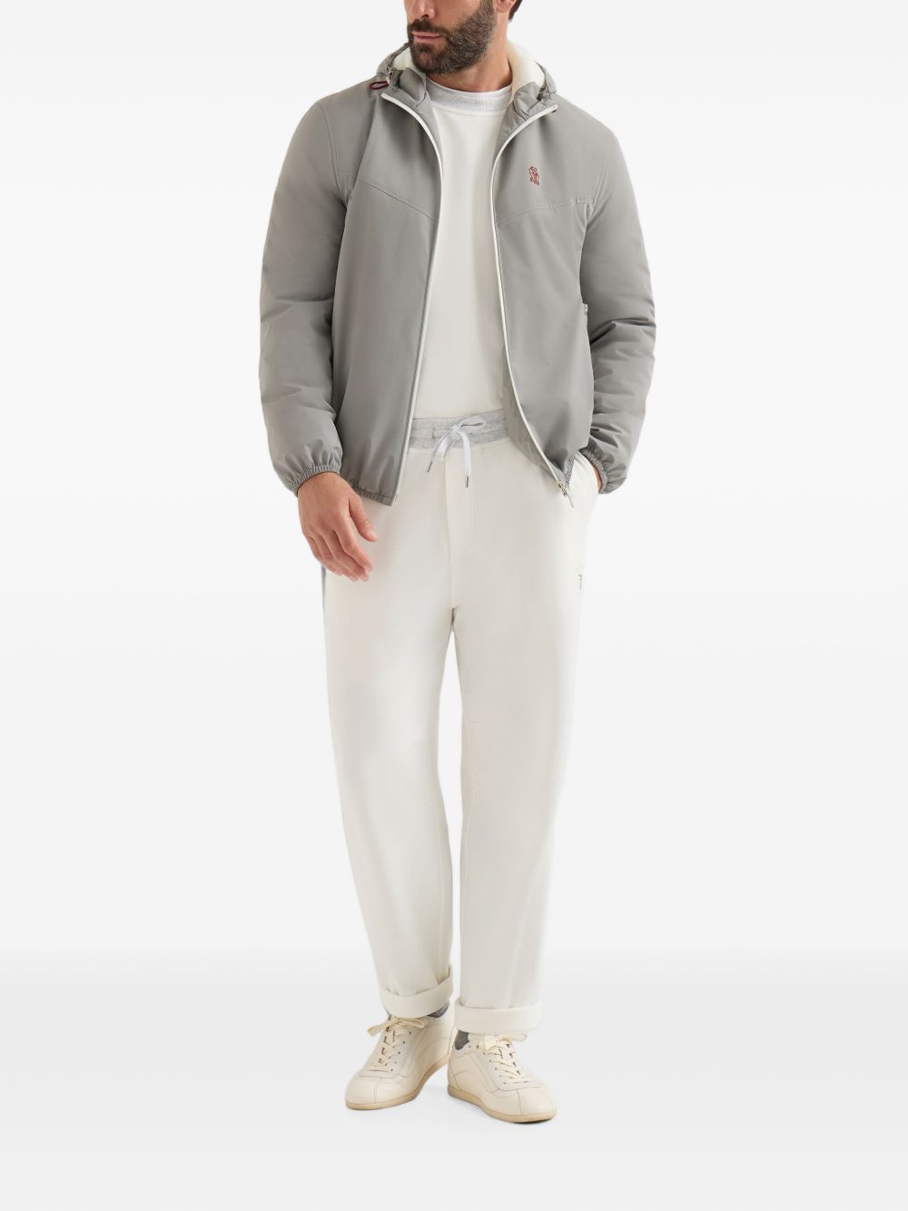 Brunello Cucinelli Men Logo Cotton Sweatshirt