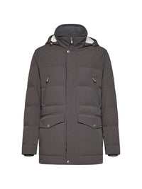 Brunello Cucinelli Men Hooded Down Jacket