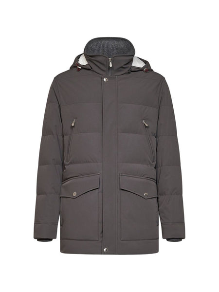 Brunello Cucinelli Men Hooded Down Jacket – Bluefly