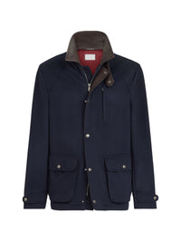 Brunello Cucinelli Men Wool Caban Coat