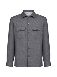 Brunello Cucinelli Men Wool Shirt