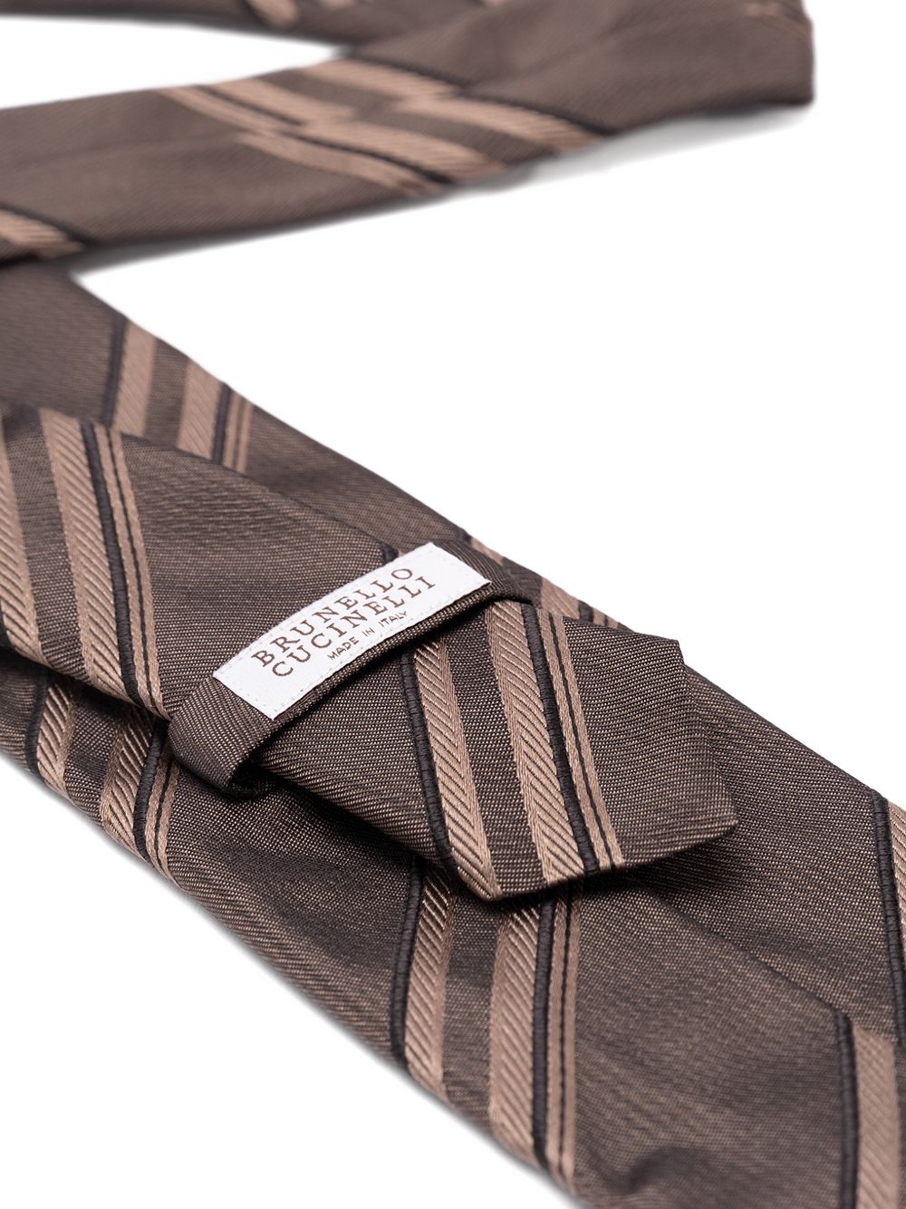 Brunello Cucinelli Men Striped Silk Tie