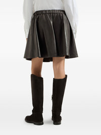 Brunello Cucinelli Women Leather Mini Skirt