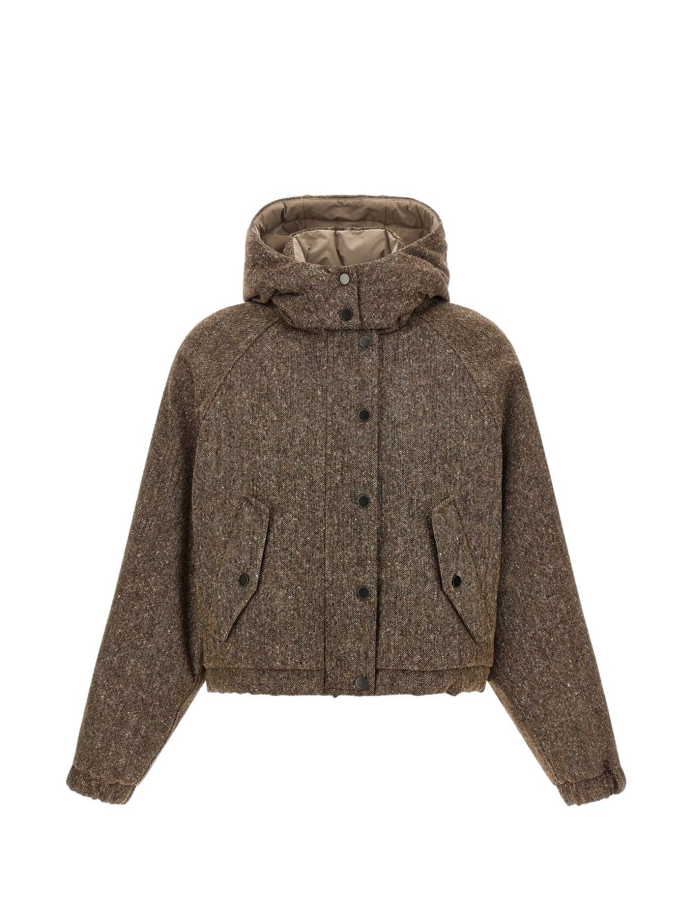 Brunello Cucinelli Women Nylon And Wool Down Jacket