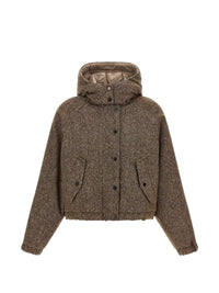 Brunello Cucinelli Women Nylon And Wool Down Jacket