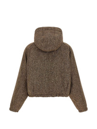 Brunello Cucinelli Women Nylon And Wool Down Jacket