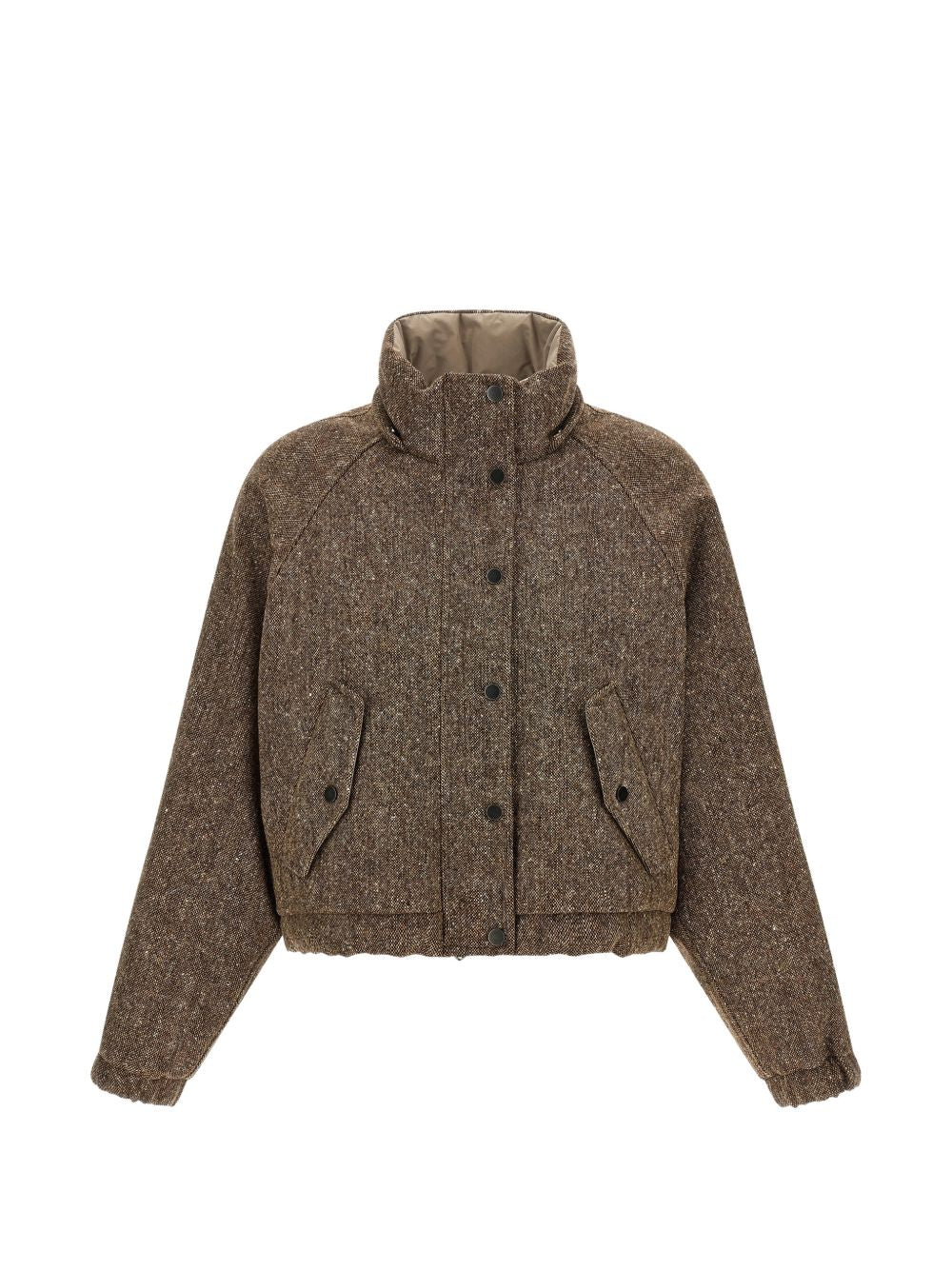 Brunello Cucinelli Women Nylon And Wool Down Jacket